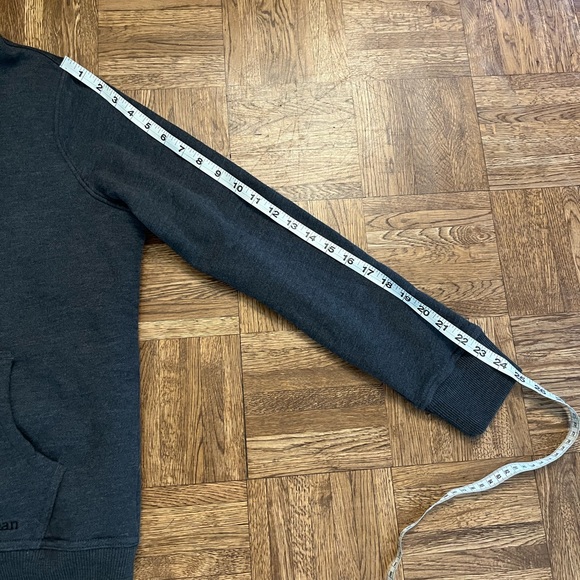 L.L. Bean Sherpa Lined 1912 Hoodie Sweatshirt Charcoal Size Small - Picture 8 of 11